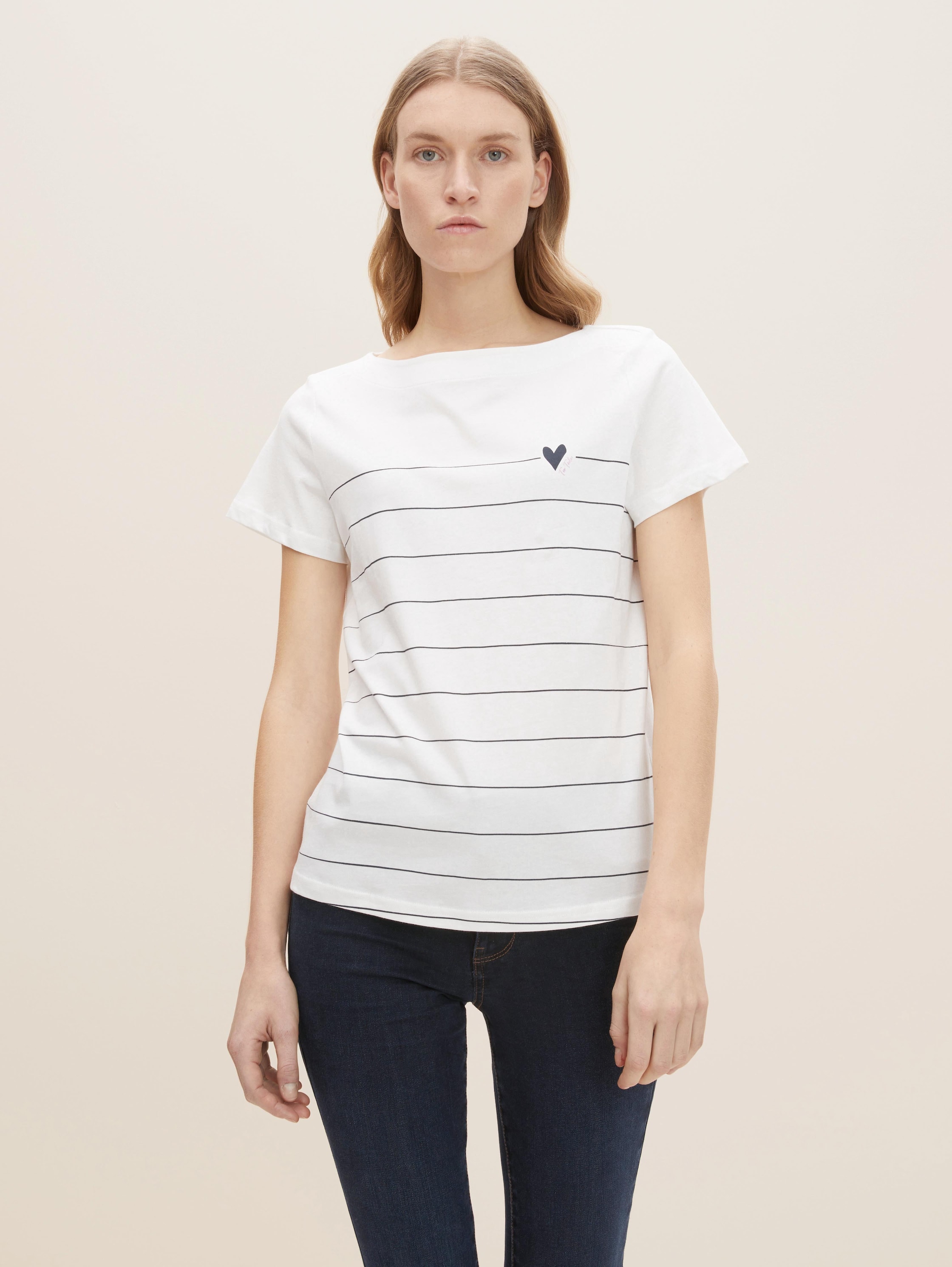 

Футболка женская TOM TAILOR 1030420 белая XL, 1030420