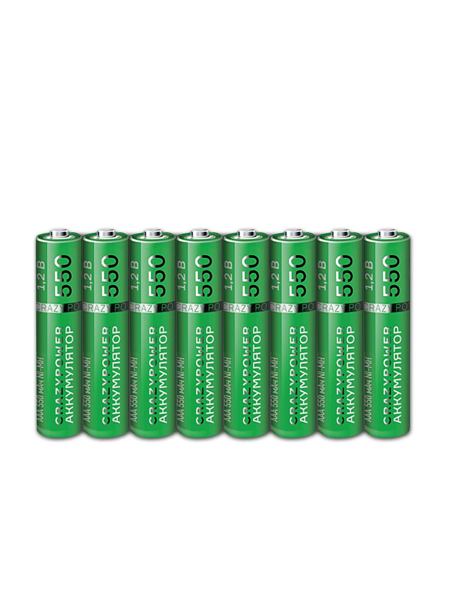 Батарейки аккумуляторные перезаряжаемые CRAZYPOWER 550 mAh NI-MH ААА