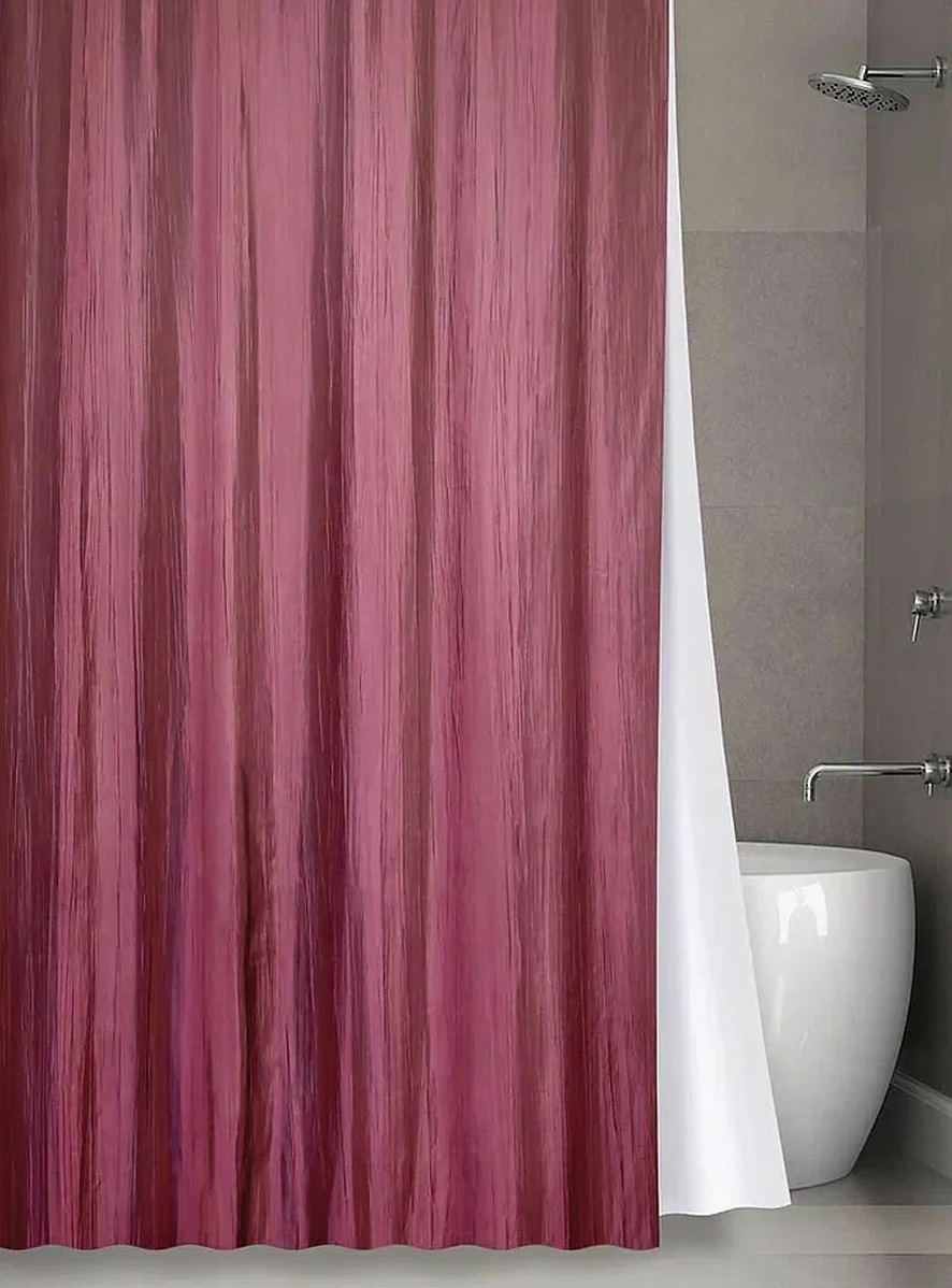 

Штора для ванной Bath Plus NO WSV 024, Красный