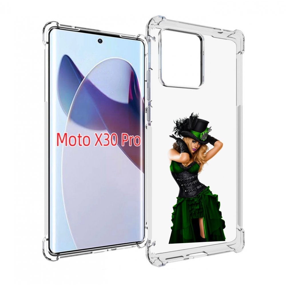 

Чехол MyPads девушка-в-модном-длинном-платье женский для Motorola Moto X30 Pro, Прозрачный, Tocco