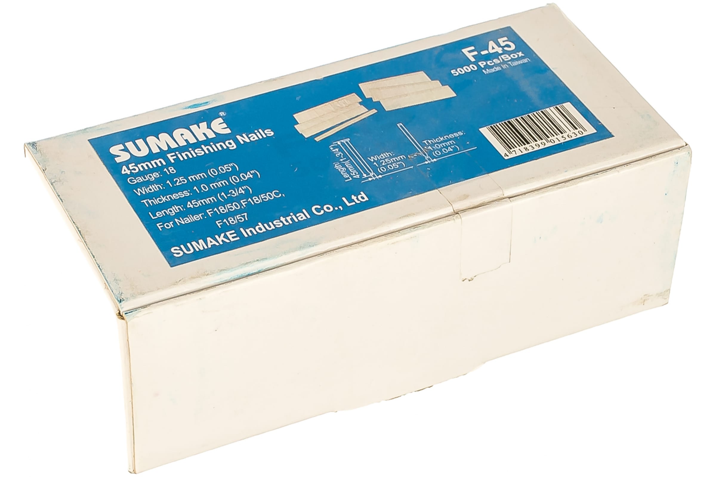 

Гвозди SUMAKE F-45 для F18/50 (5000 шт) 45 мм