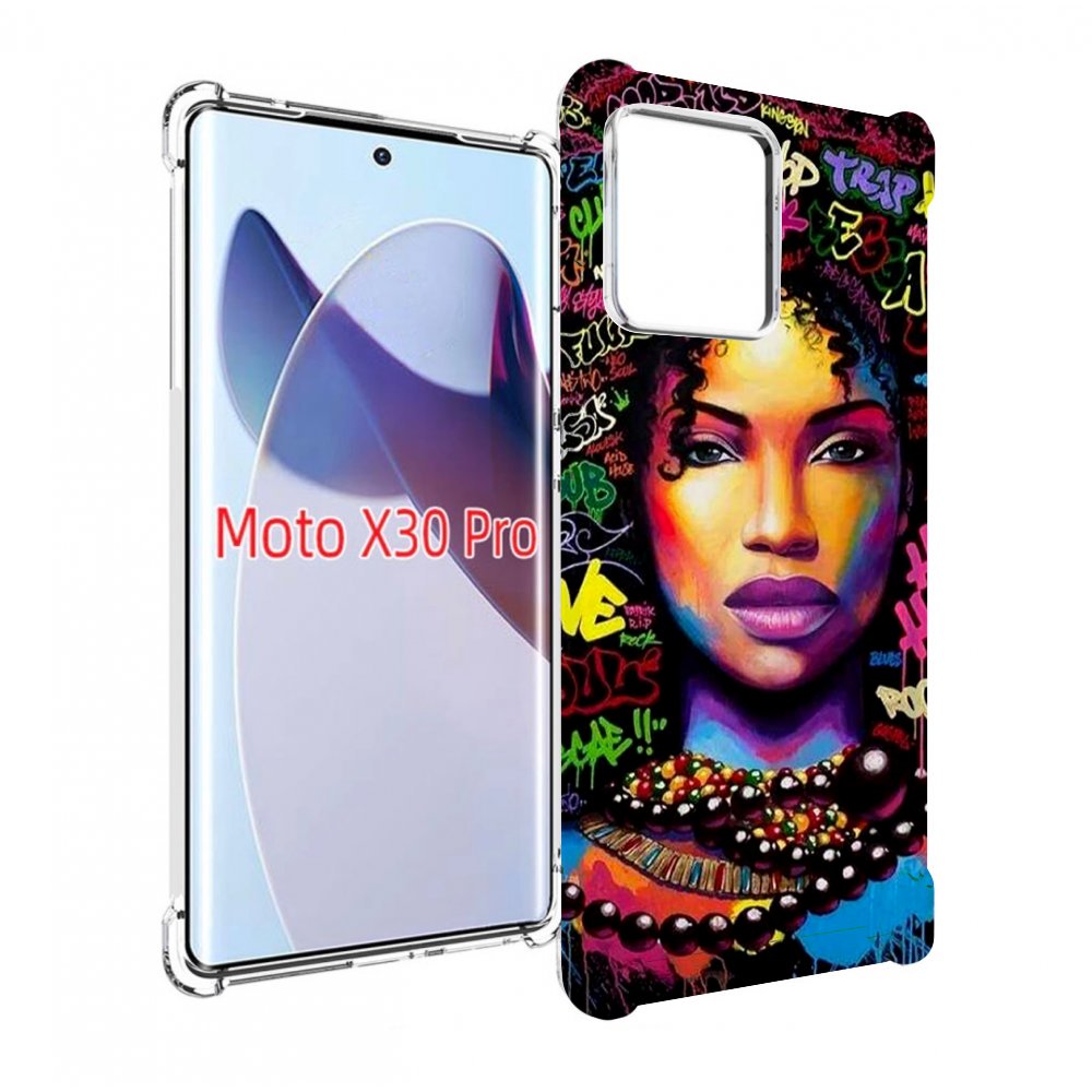 

Чехол MyPads девушка-в-граффити женский для Motorola Moto X30 Pro, Прозрачный, Tocco