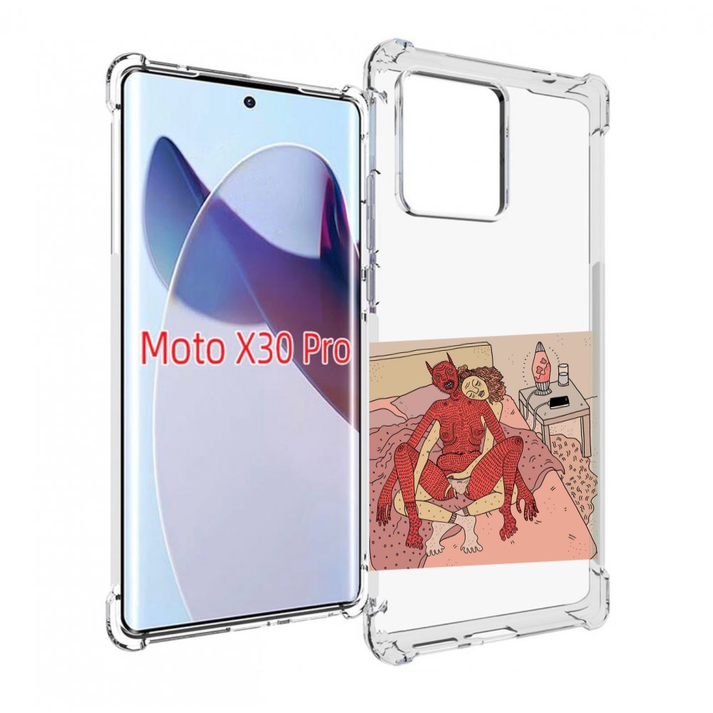 

Чехол MyPads девушка-без-кожи для Motorola Moto X30 Pro, Прозрачный, Tocco
