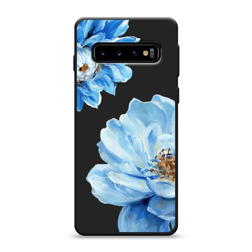 

Чехол Awog на Samsung Galaxy S10 "Голубые клематисы", Разноцветный, 27052-1