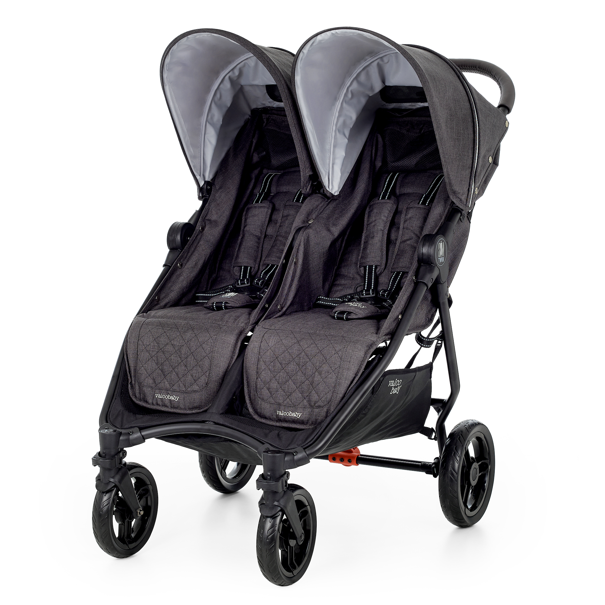 Коляска прогулочная для двойни Valco baby Slim Twin,цвет: Charcoal bugaboo коляска для двойни 2 в 1 donkey 5 twin