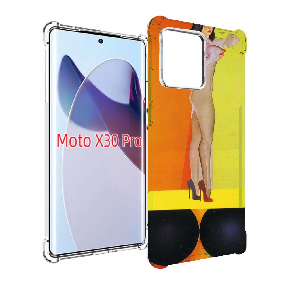 

Чехол MyPads девушка на шарах женский для Motorola Moto X30 Pro, Прозрачный, Tocco