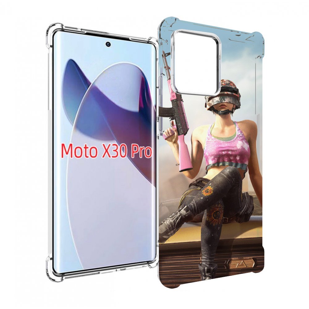 

Чехол MyPads девушка из PUBG для Motorola Moto X30 Pro, Прозрачный, Tocco