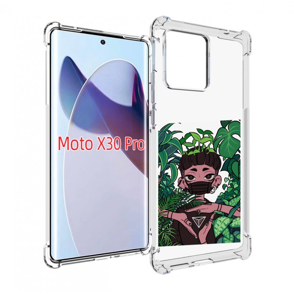 

Чехол MyPads девушка в природе женский для Motorola Moto X30 Pro, Прозрачный, Tocco