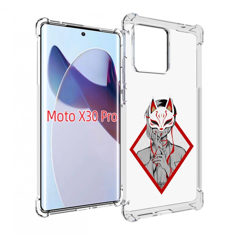 

Чехол MyPads девушка в маске япония для Motorola Moto X30 Pro, Прозрачный, Tocco