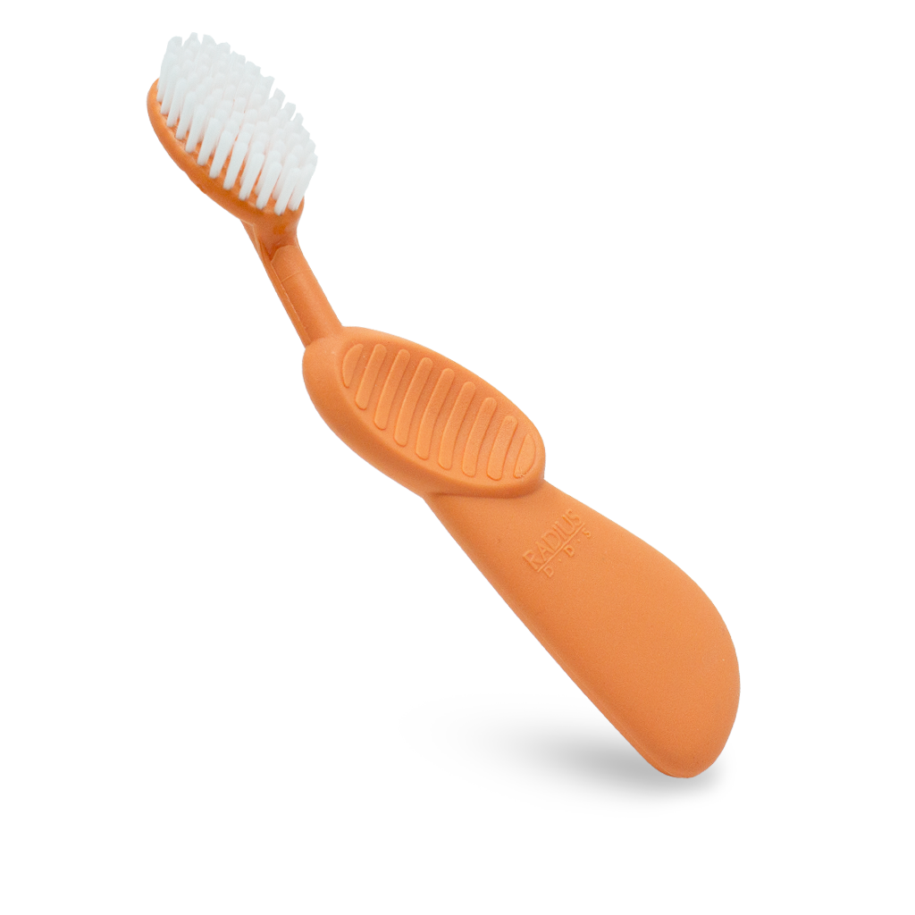 фото Зубная щетка для правшей radius flex brush оранжевый/белый