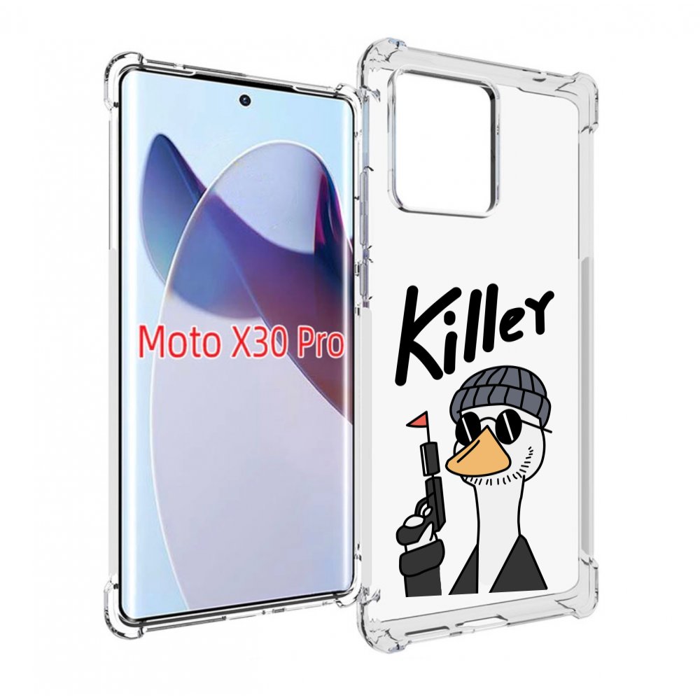 

Чехол MyPads гусь-с-пистолет для Motorola Moto X30 Pro, Прозрачный, Tocco
