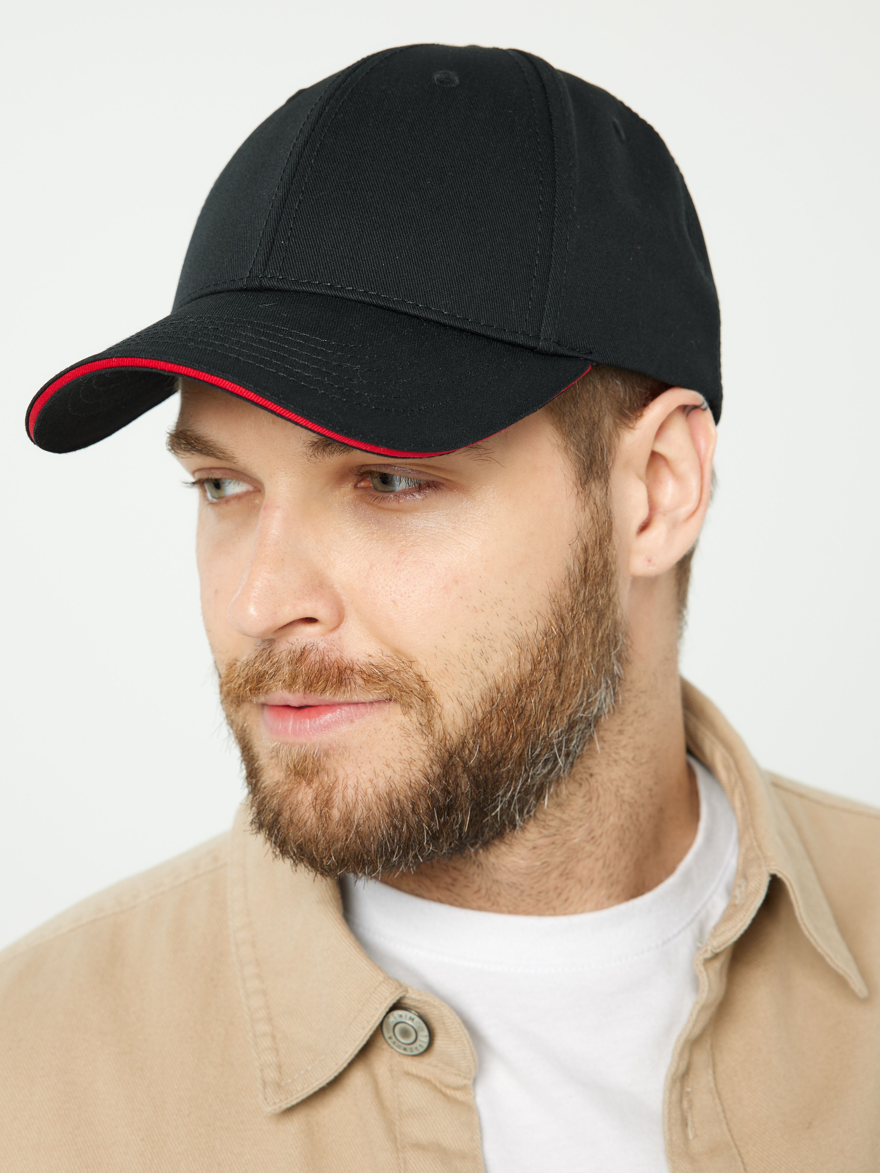 Бейсболка мужская Bro Hats 5013 черная, р.54-60