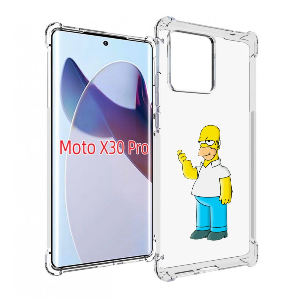 

Чехол MyPads гомер-симпсон для Motorola Moto X30 Pro, Прозрачный, Tocco