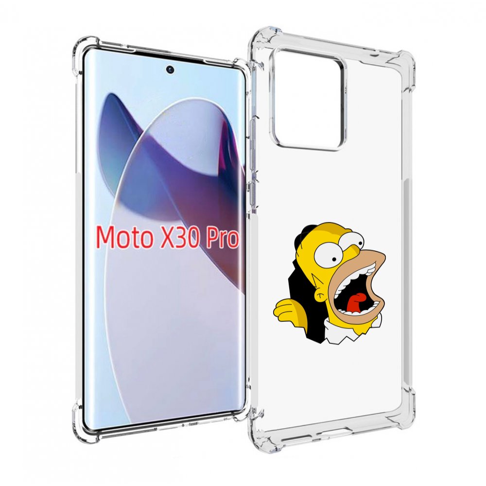 

Чехол MyPads гомер-голодный для Motorola Moto X30 Pro, Прозрачный, Tocco