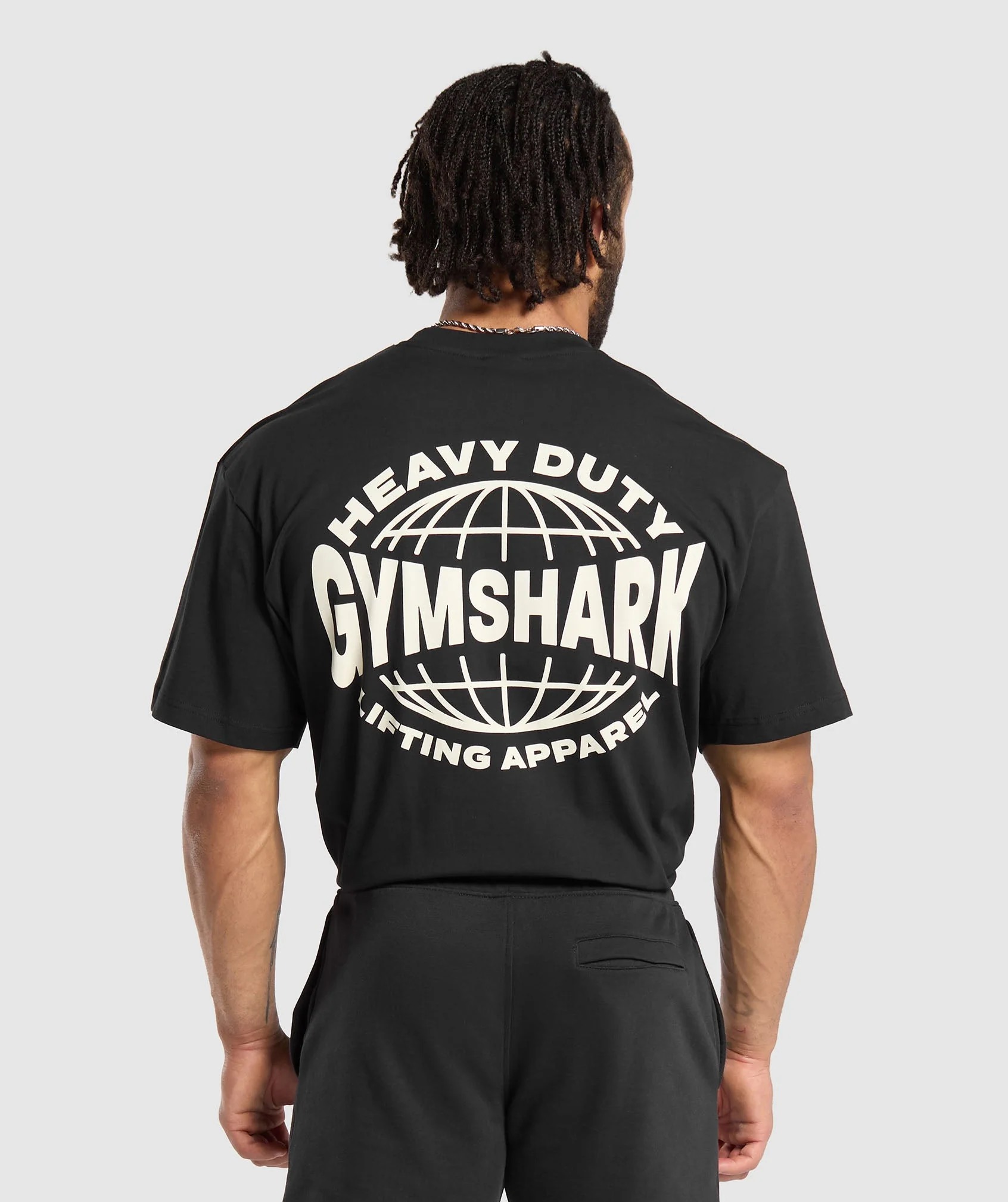 Футболка мужская GYMSHARK HEAVY DUTY APPAREL T-SHIRT черная M