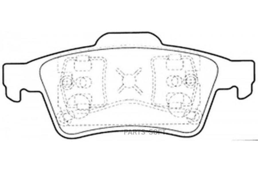 

Колодки тормозные задние (NISSAN PRIMERA P12, RENAULT LAGUNA II, LATITUDE) BP43521