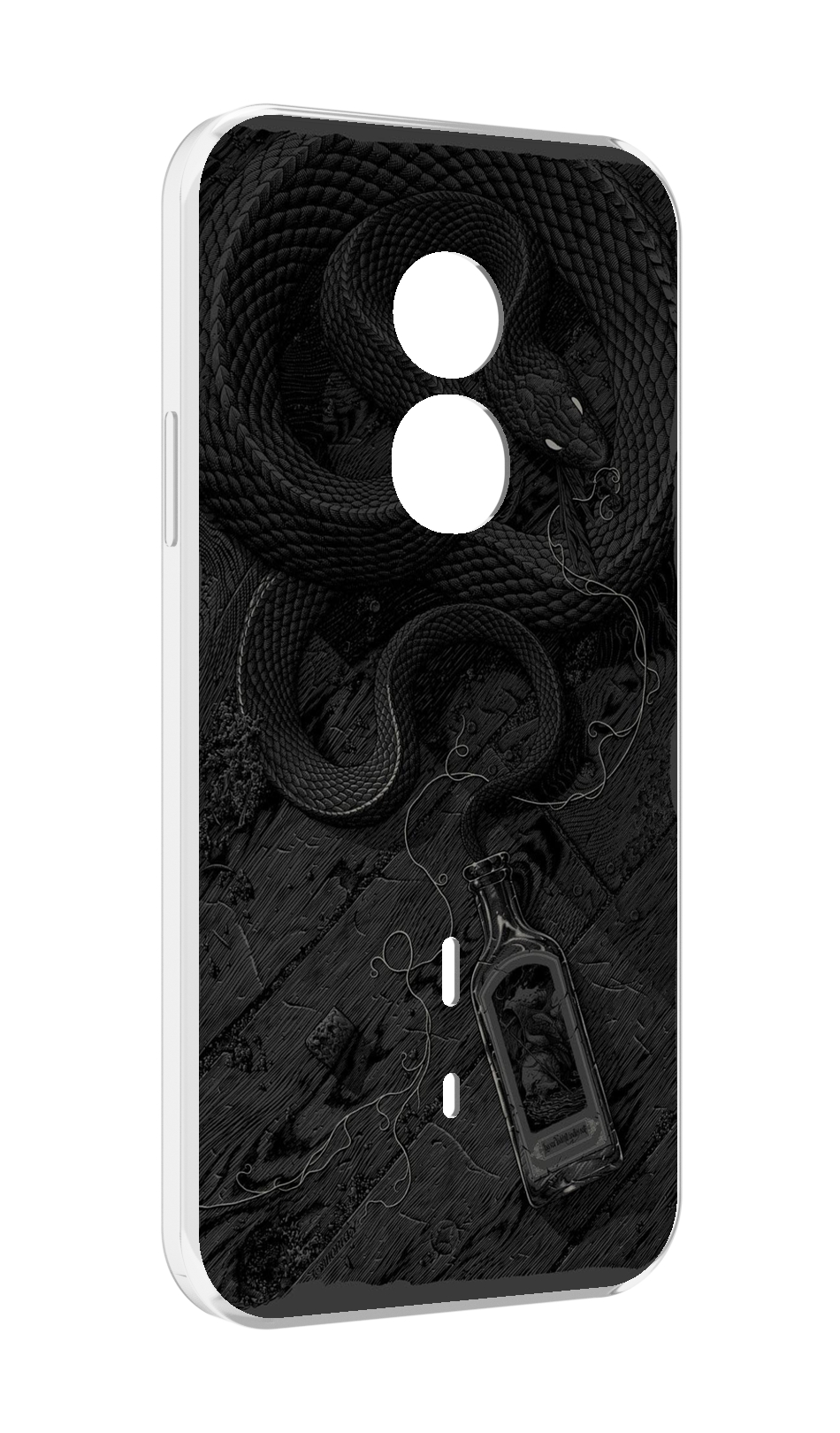 

Чехол MyPads змея с бутылкой для Doogee S51, Прозрачный, Tocco