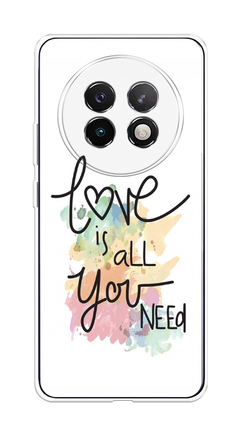 

Чехол на Realme 13+ "Love is all you need", Белый;черный;зеленый, 2518750-1