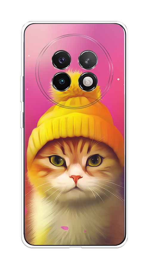 

Чехол на Realme 13+ "Котик в шапочке", Розовый;желтый;бежевый, 2518750-1