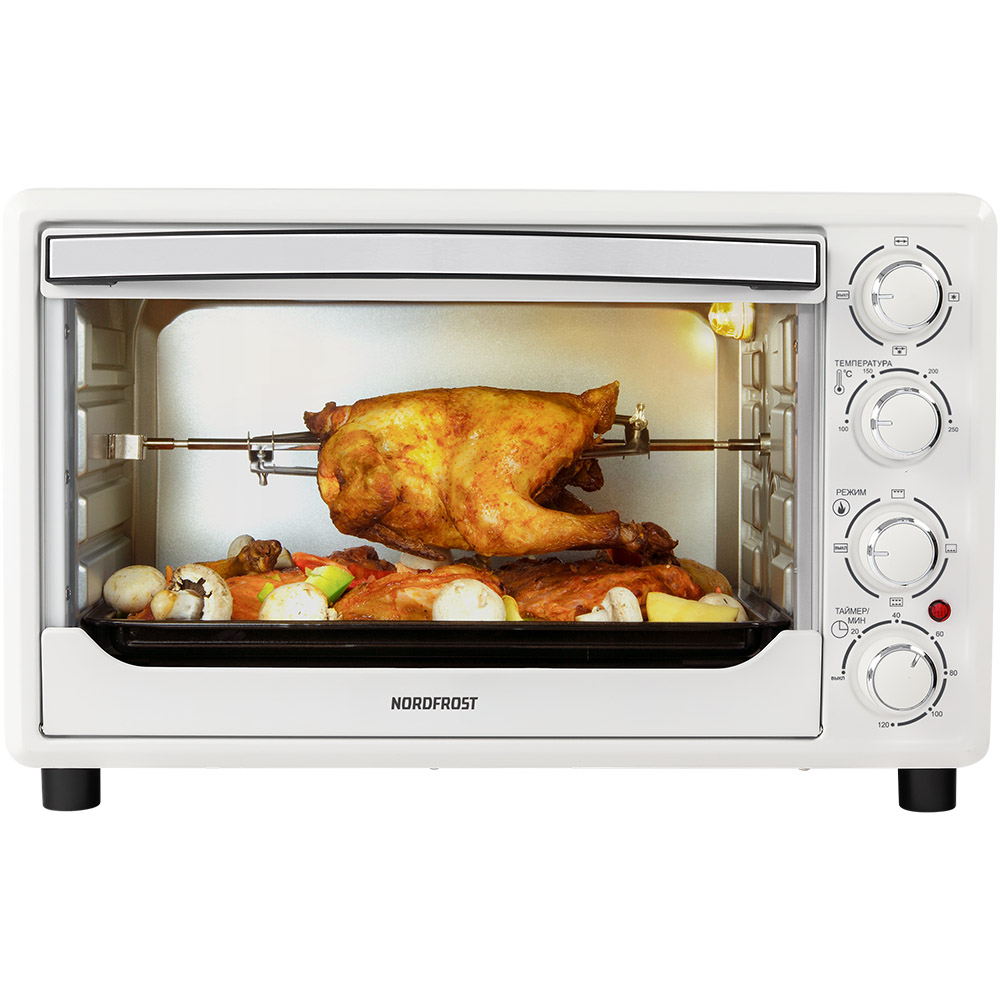 Мини-печь NordFrost RC 350 W белый цифровой кухонный пищевой термометр зонд метр духовка мясо приготовление пищи будильник таймер