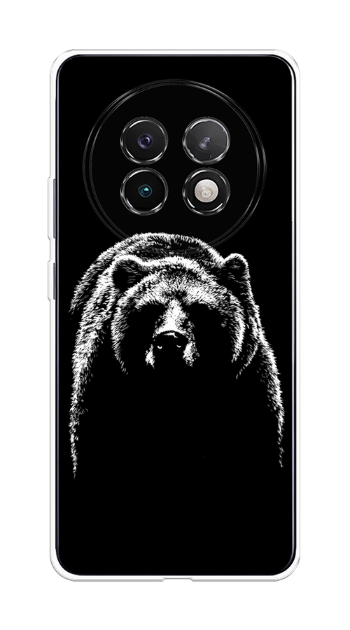 

Чехол на Realme 13+ "Медведь в ночи", Белый;черный, 2518750-1