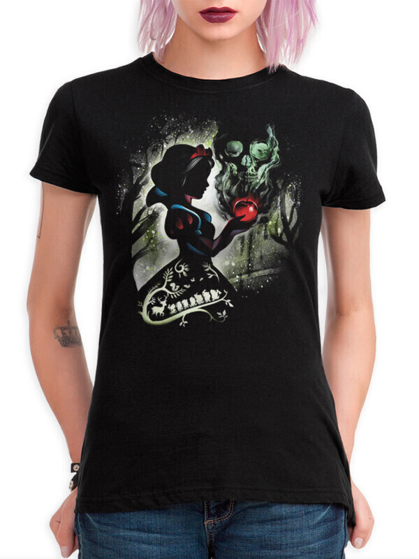 

Футболка женская Dream Shirts Белоснежка и Отравленное яблоко 1 черная L, Черный, Белоснежка и Отравленное яблоко 1
