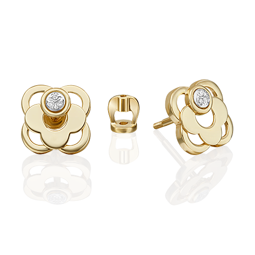 

Серьги-пусеты из золота с бриллиантом PLATINA jewelry 02-5029-00-101-1121, 02-5029-00-101-1121