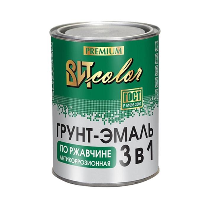 Грунт-эмаль ВИТcolor 3 в 1 по ржавчине белая ночь 1,8кг