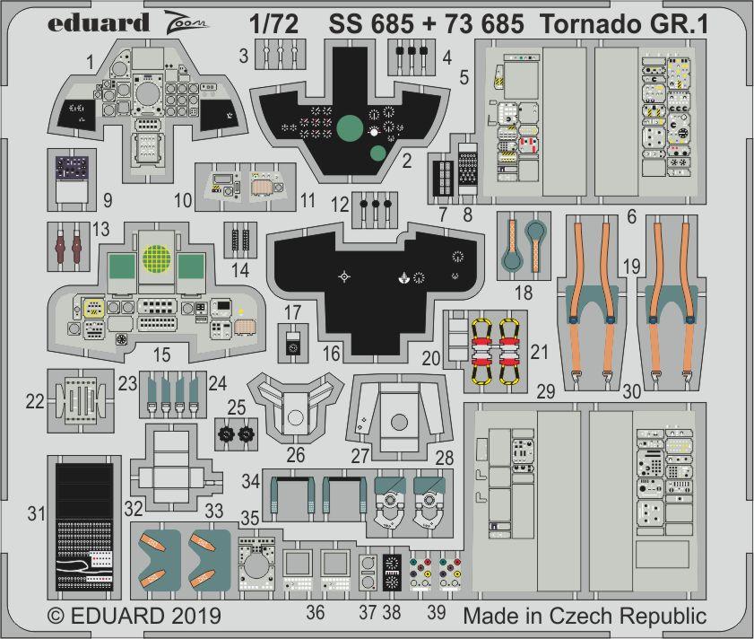 фото Фототравление eduard ss685 tornado gr.1 1/72