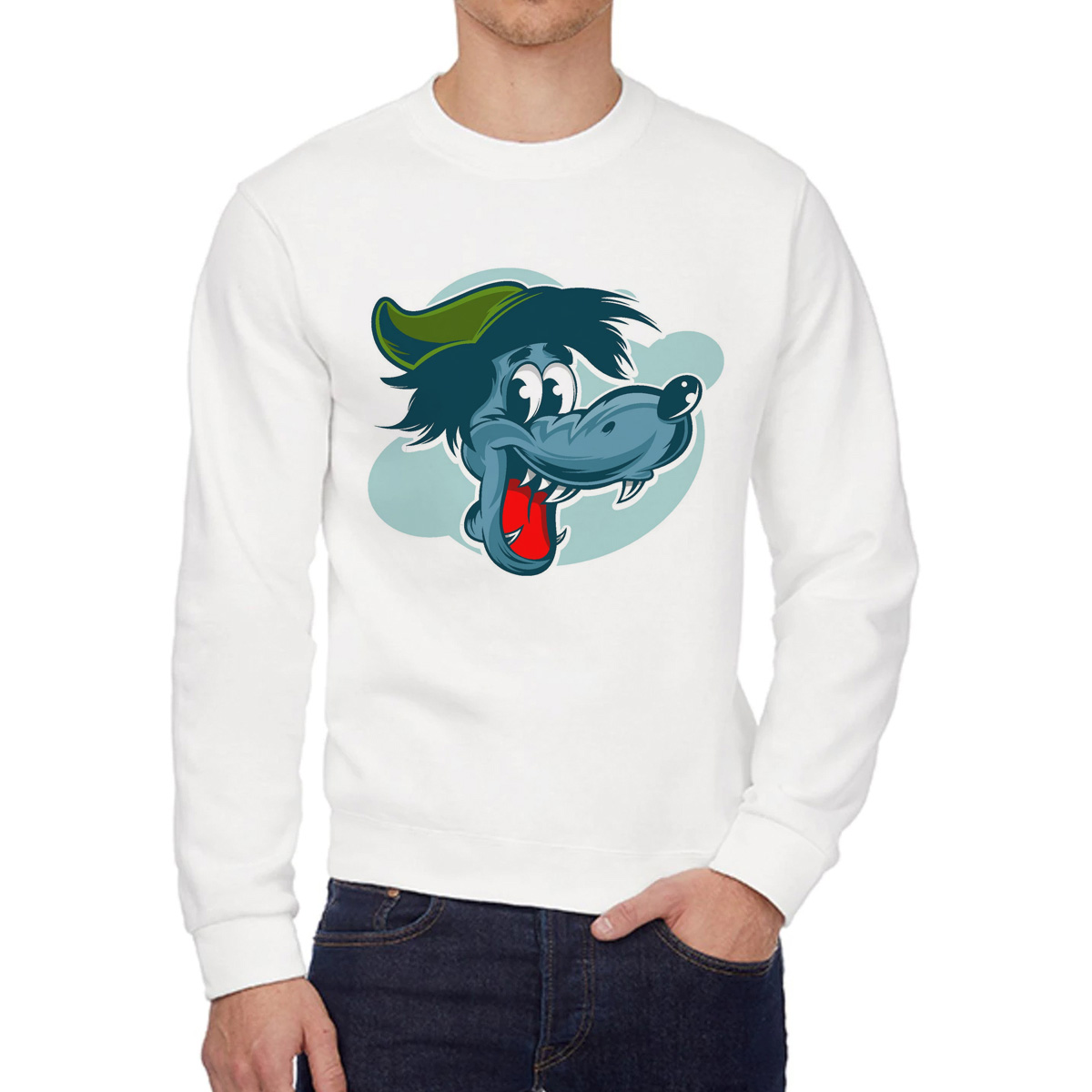 

Свитшот унисекс CoolPodarok W0113888 белый 42 RU, W0113888