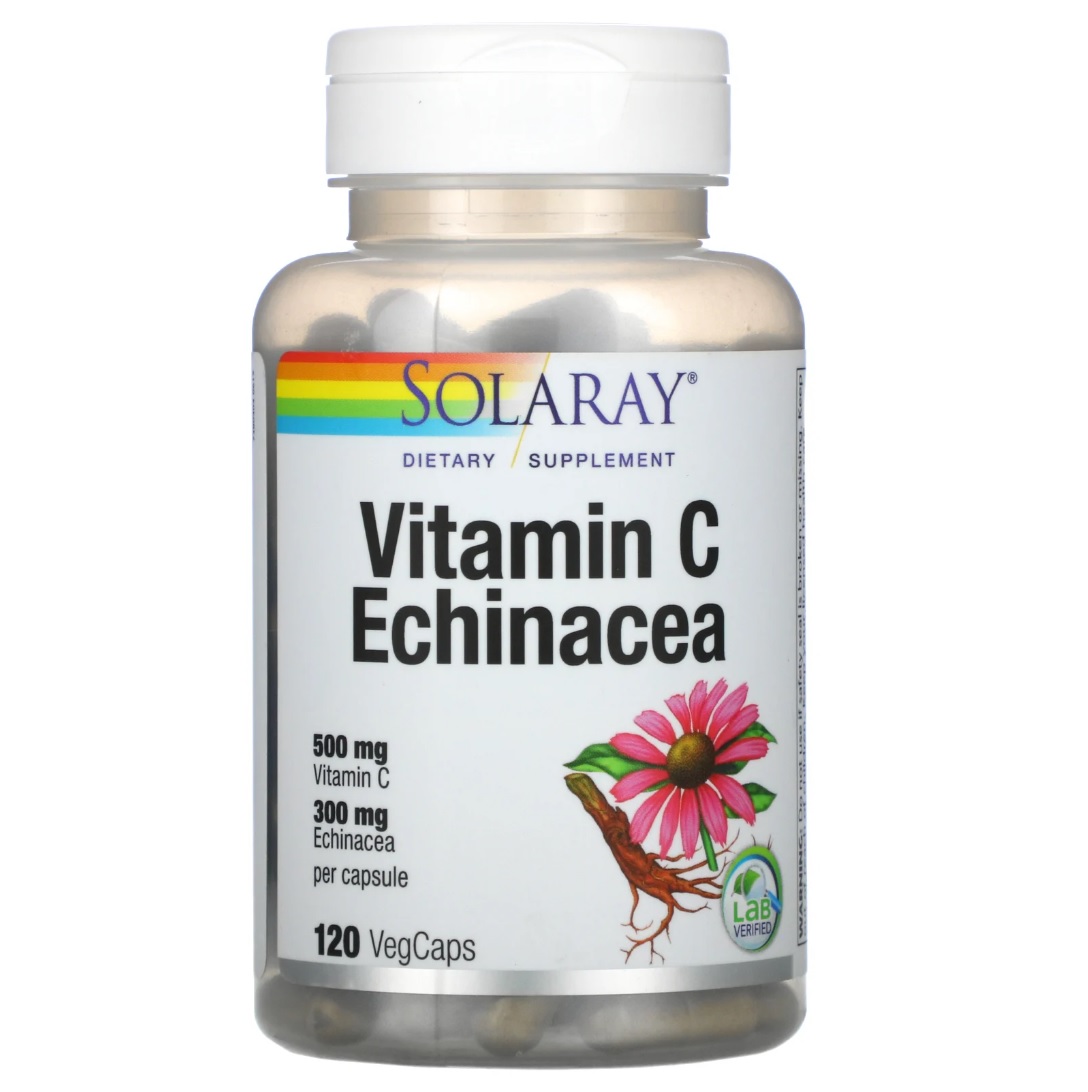 Vitamin C Echinacea Solaray 500 мг капсулы 120 шт.