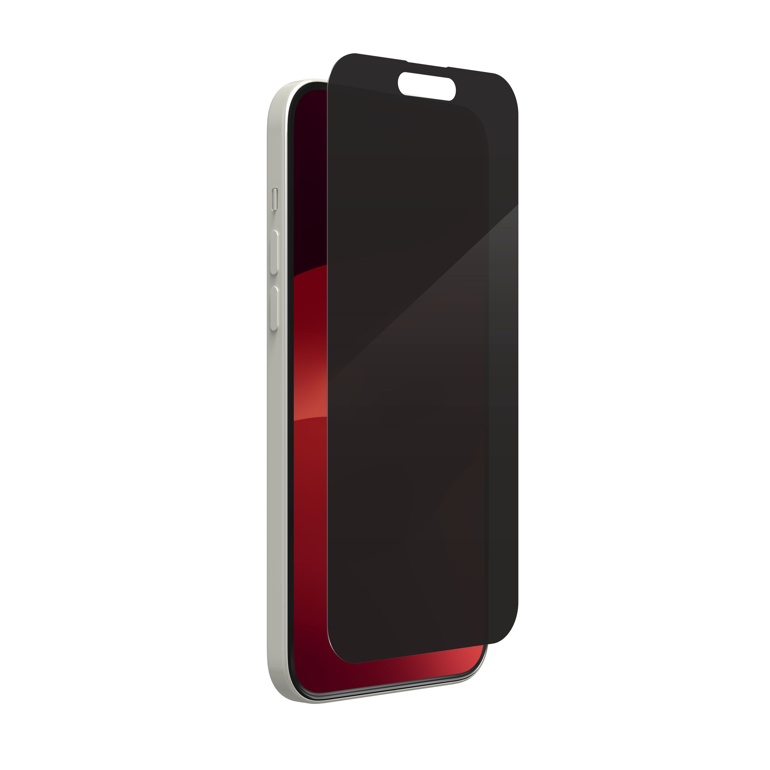 Защитное стекло антишпион ZAGG для iPhone 15 Plus, Glass Elite Edge Privacy