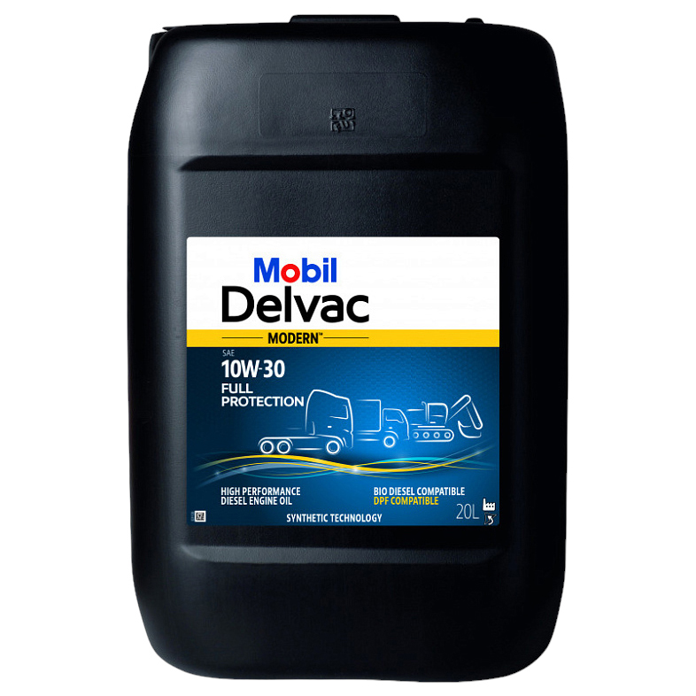 

Моторное масло Mobil синтетическое Delvac Modern Full Protection 10W30 20л