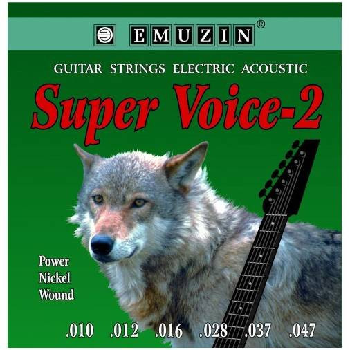 

Струны для электрогитары EMUZIN SUPER VOICE 6СВ-02, .010-.047, 6СВ-02