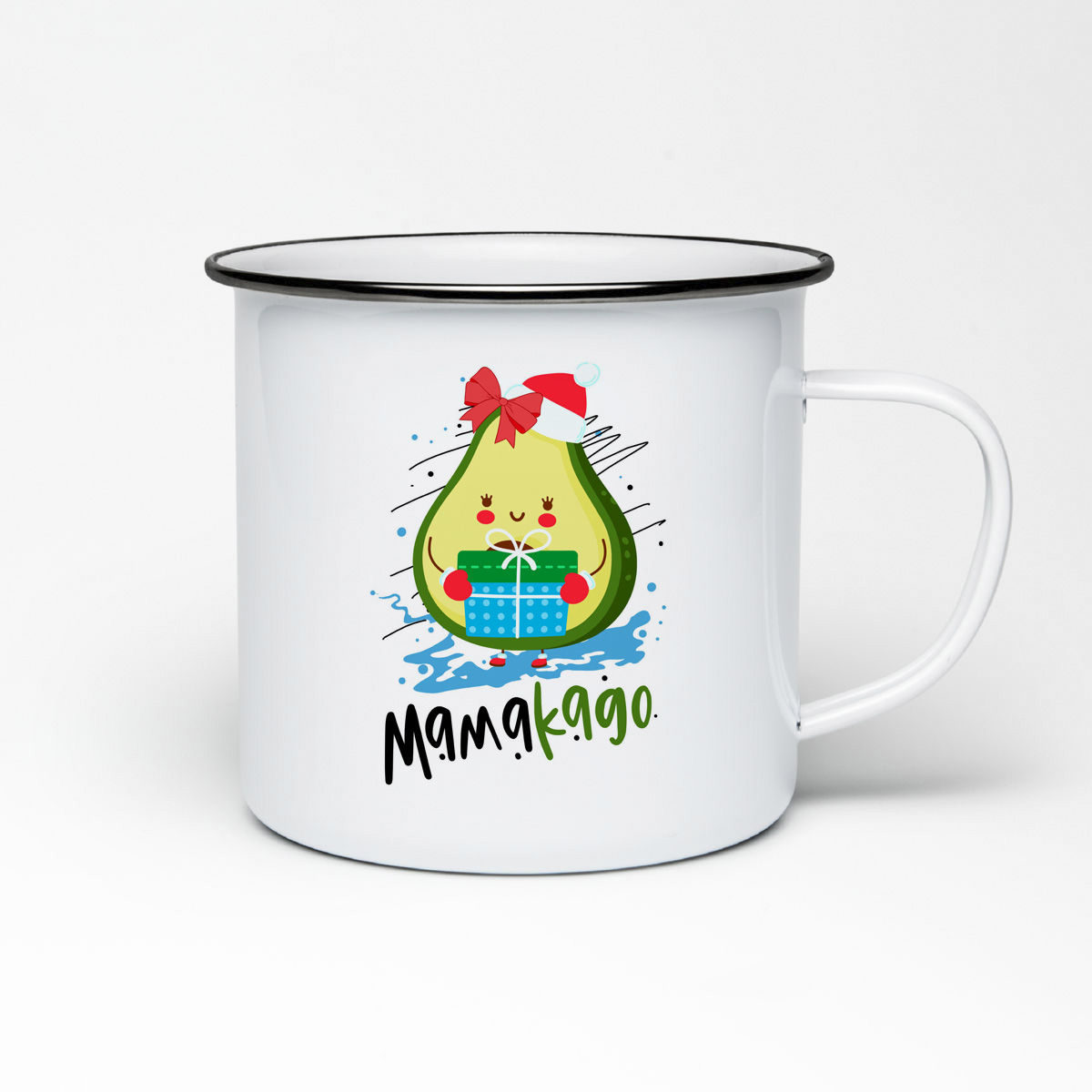 

Кружка металлическая CoolPodarok МамаКадо