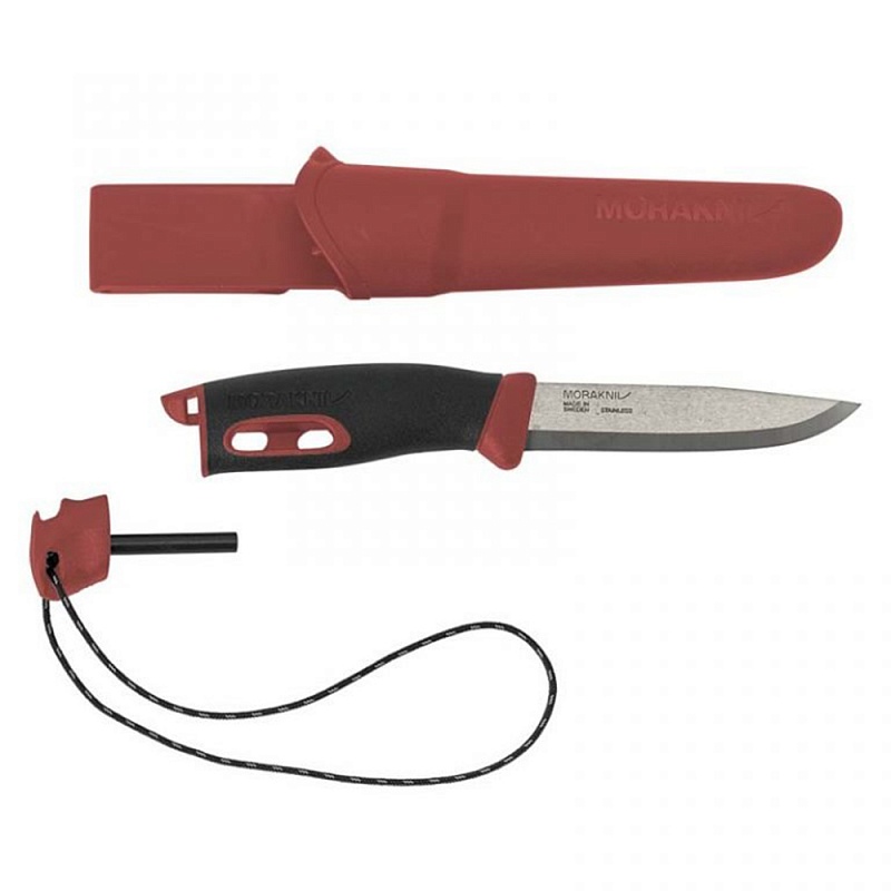 фото Нож morakniv spark red, нержавеющая сталь, цвет красный