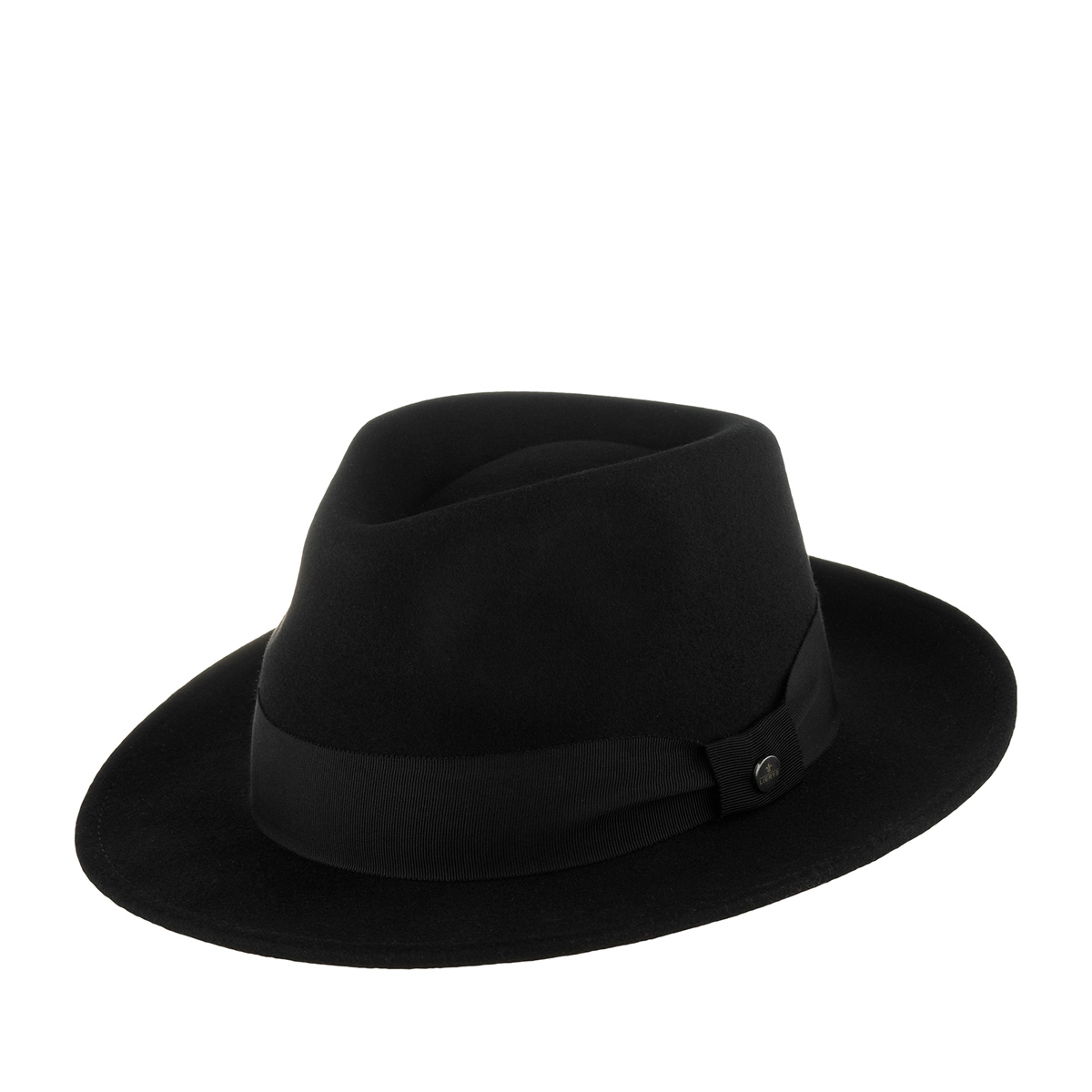 Шляпа унисекс Lierys 2198129 FEDORA WOOLFELT черная, р. 61