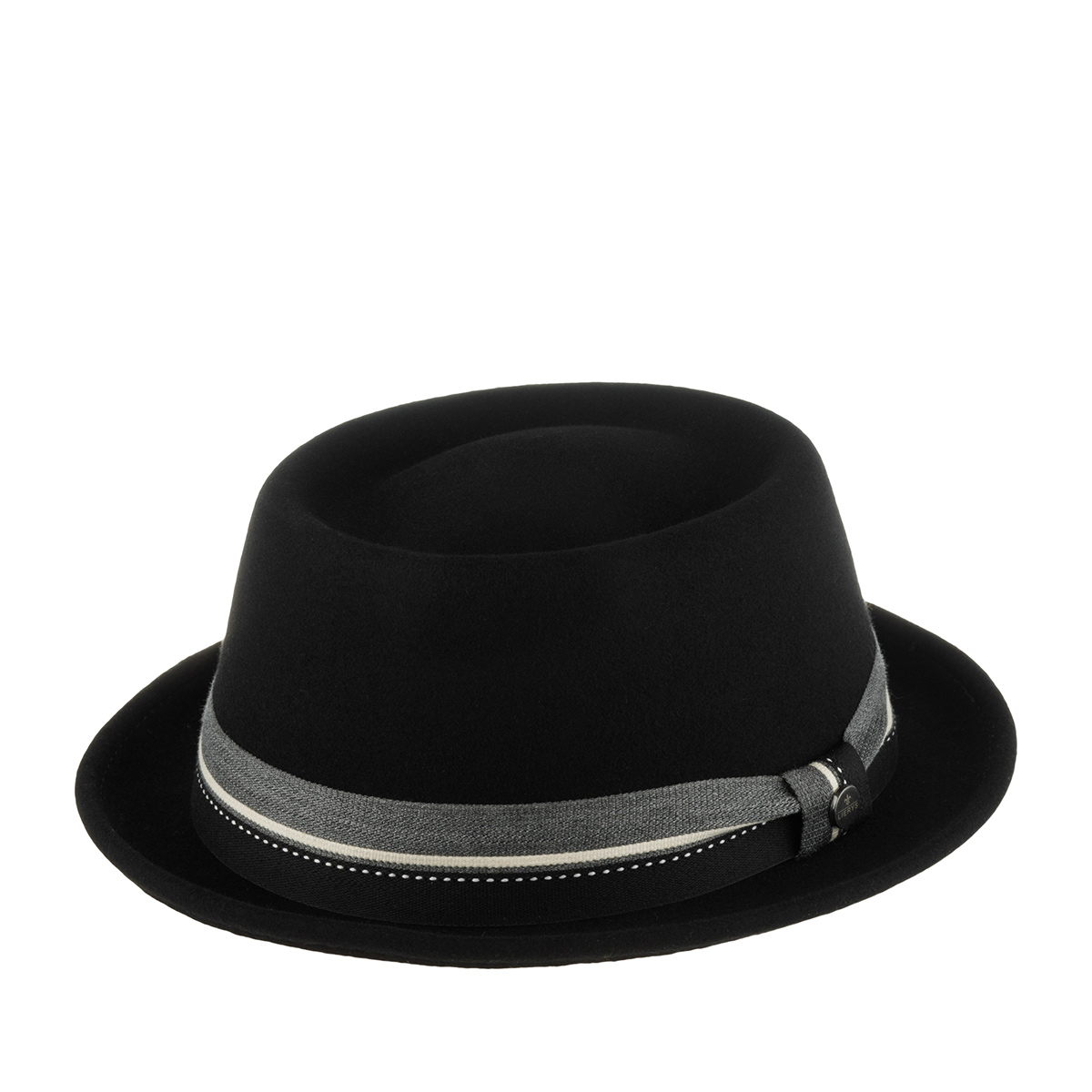 Шляпа унисекс Lierys 1698109 PORK PIE WOOLFELT черная, р. 61