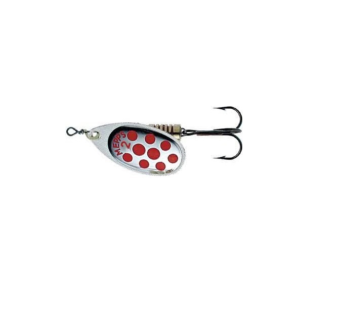 

Блесна вращающаяся Mepps Aglia PTS 2 Silver/Red dots, Красный;серебристый
