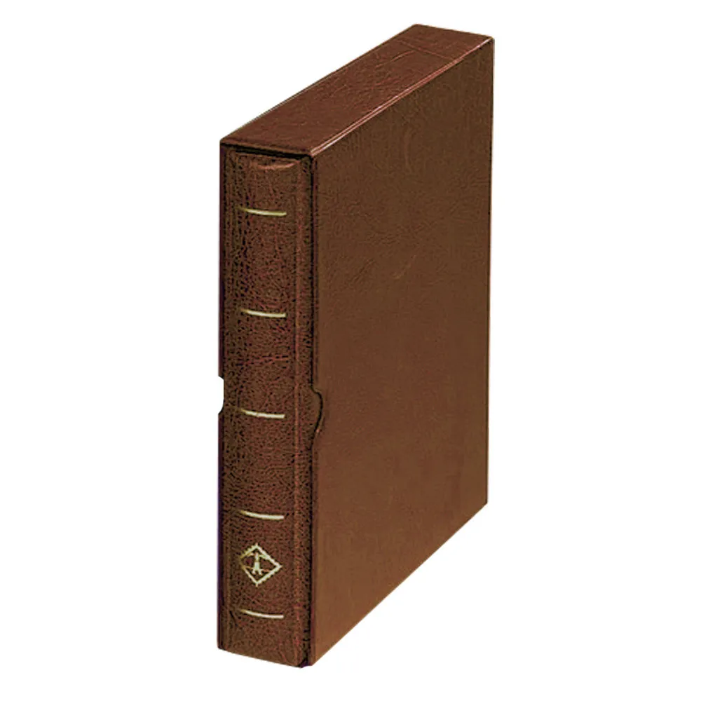 

Альбом Leuchtturm OPTIMA F для монет и банкнот в футляре, коричневый