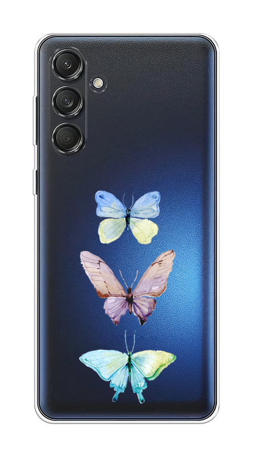 

Чехол на Samsung Galaxy M55 "Акварельные бабочки", Бирюзовый;розовый, 2109650-1
