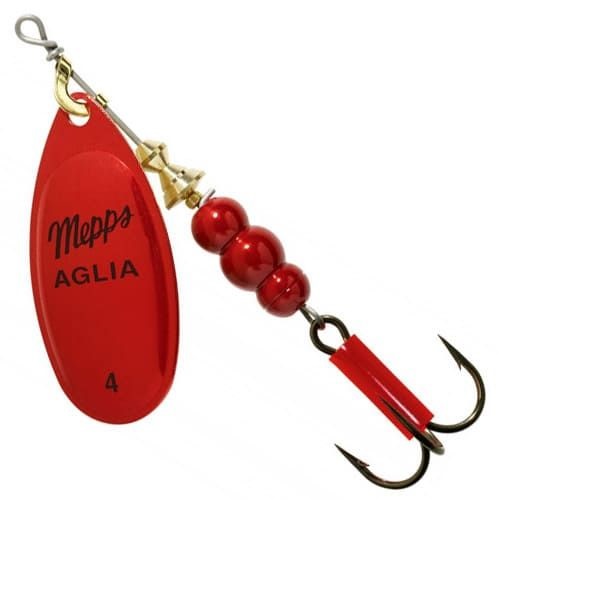 

Блесна вращающаяся Mepps Aglia Platinum 4 Red/Silver