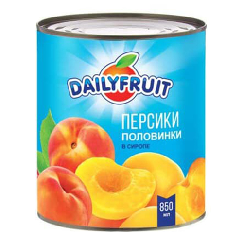 Консервированные персики DailyFruit 850 мл Россия