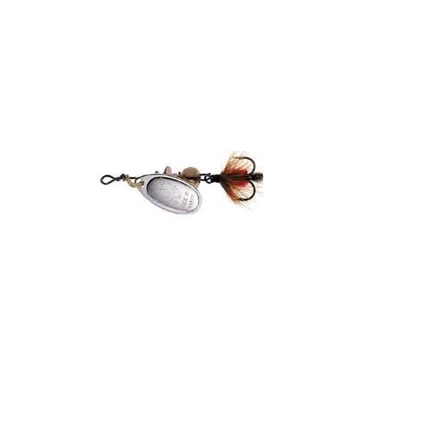 

Блесна вращающаяся Mepps Aglia Mouche 2 Silver/Red fly, Серебристый;красный
