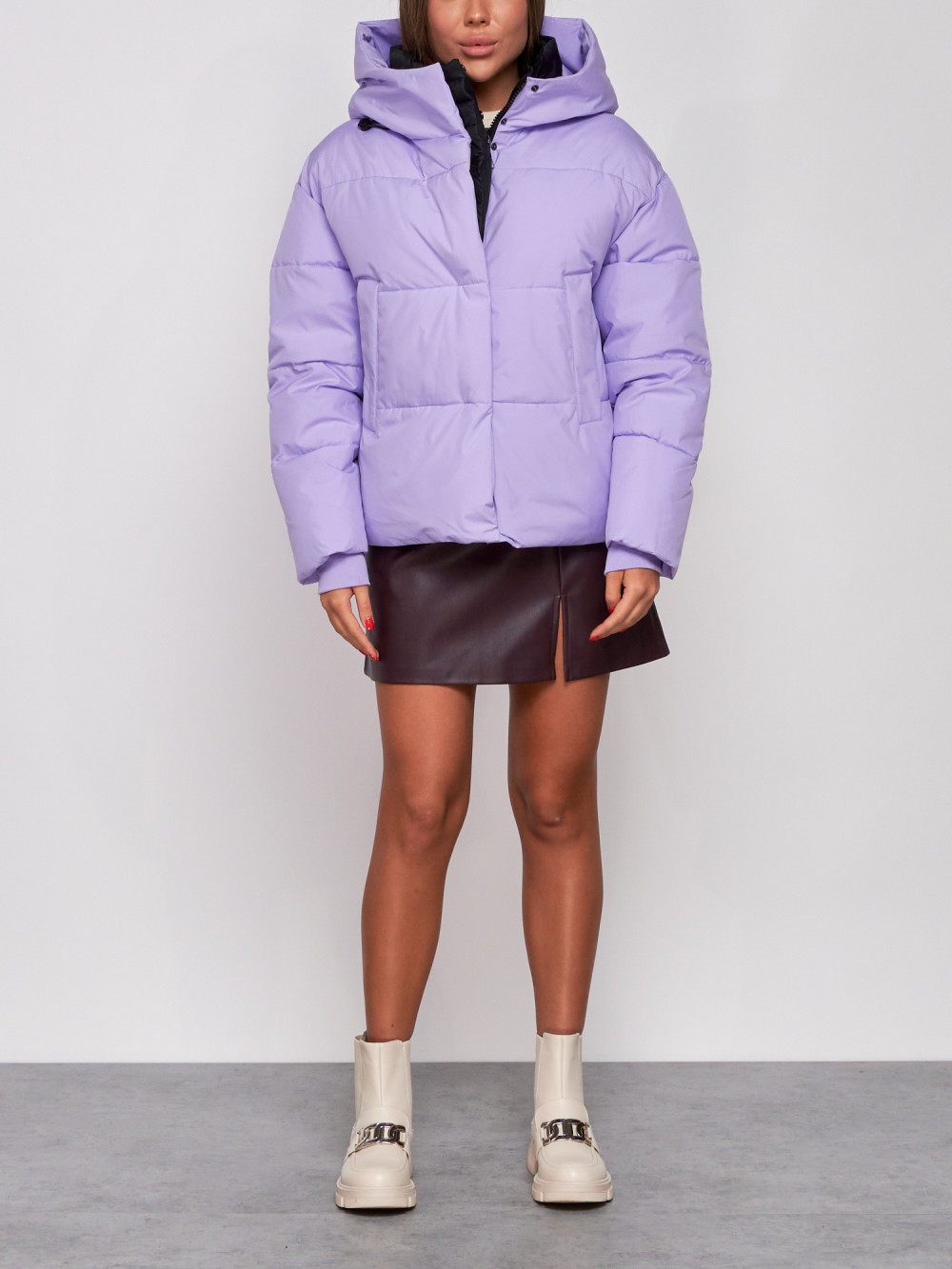 Куртка женская AD52309 фиолетовая S