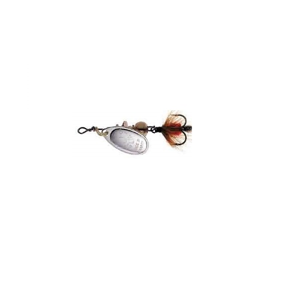 

Блесна вращающаяся Mepps Aglia Mouche 00 Silver/Red fly