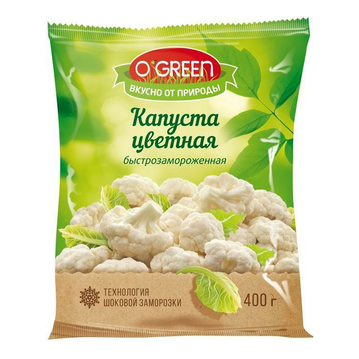 Замороженная капуста цветная O'Green 400 г