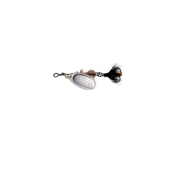 

Блесна вращающаяся Mepps Aglia Mouche 00 Silver/Black fly, Серебристый;черный