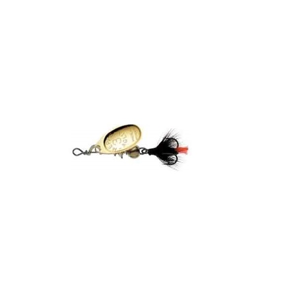 

Блесна вращающаяся Mepps Aglia Mouche 00 Gold/Black fly, Золотистый;черный