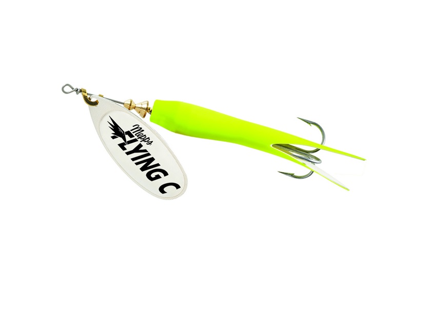 

Блесна вращающаяся Mepps Aglia Flying C №3 Silver/Chartreuse, Зеленый